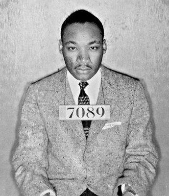 Eastern State Penitentiary commemorates Dr. Martin Luther King, Jr. with special readings of "Letter from Birmingham Jail." Photo: Dr. Martin Luther King Jr.'s mugshot from his arrest during the Montgomery bus boycott. Montgomery County Sheriff's Department, Alabama, 1956. (PRNewsFoto/Eastern State Penitentiary)