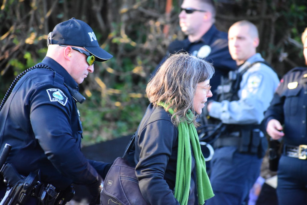 Ruby getting arrested in Graham, NC